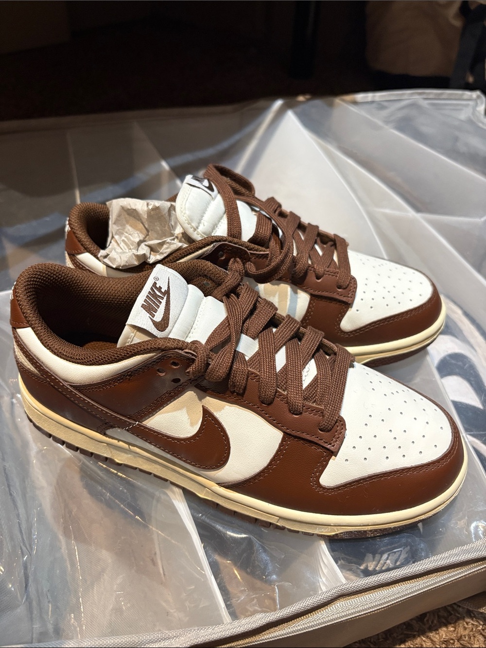 New Nike Dunk Low — Brown and Cream Colorway